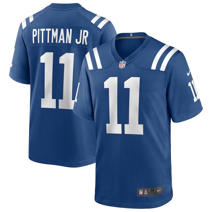 Men Indianapolis Colts 11 Michael Pittman Jr Nike Royal Player Game NFL Jersey